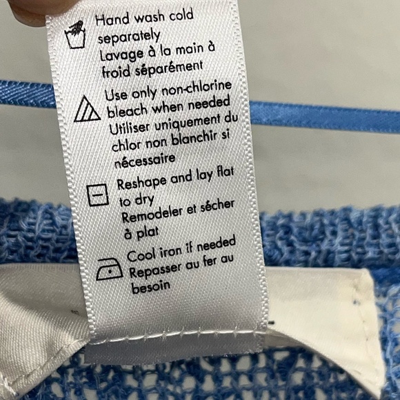 L*SPACE x REVOLVE | Bestseller Sheer Knit Topanga Dress in Cornflower | Size S - Picture 8 of 8